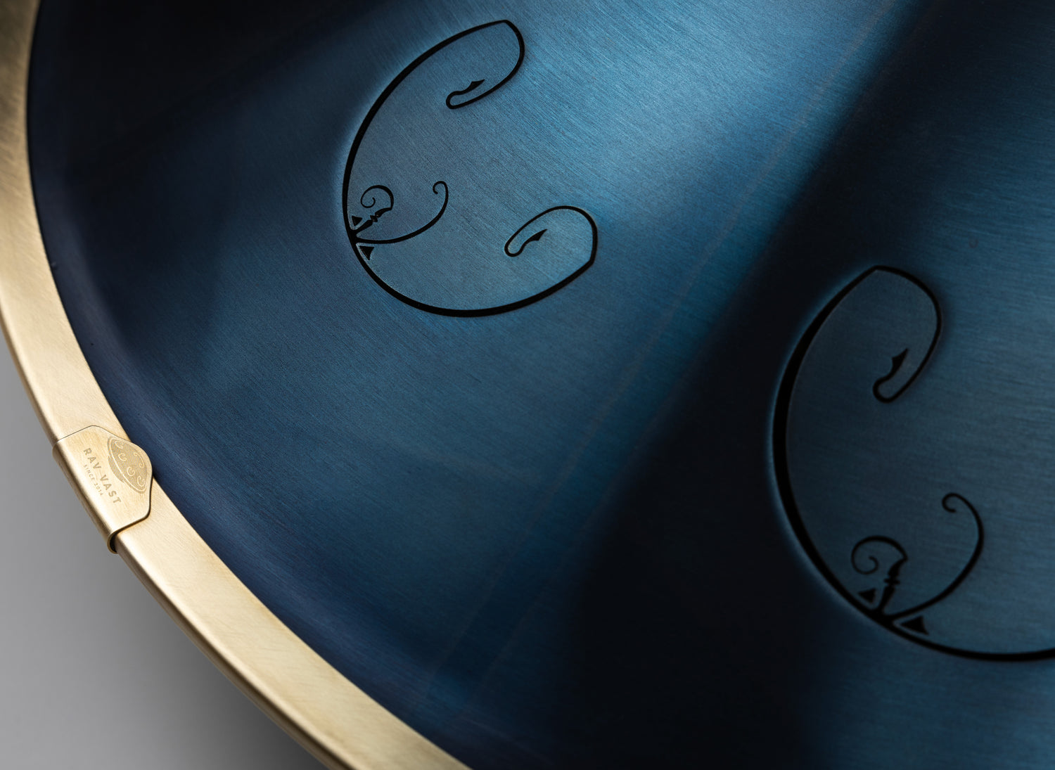 Rav Vast Indigo drum, tongue drum, drum tongues, steel tongue drum, handpan