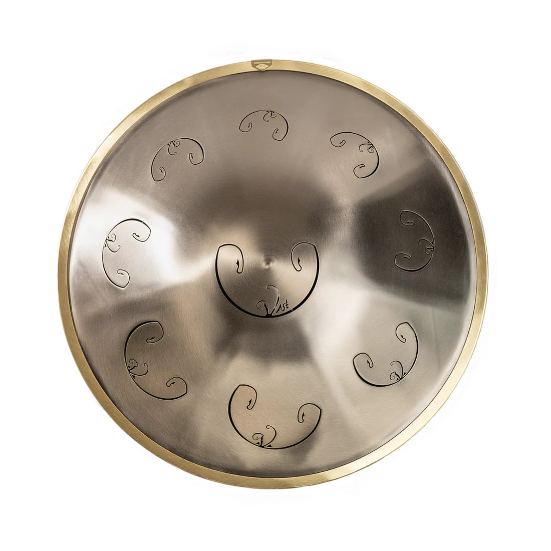 Rav Vast gold drum, tongue drum, drum tongues, steel tongue drum, handpan
