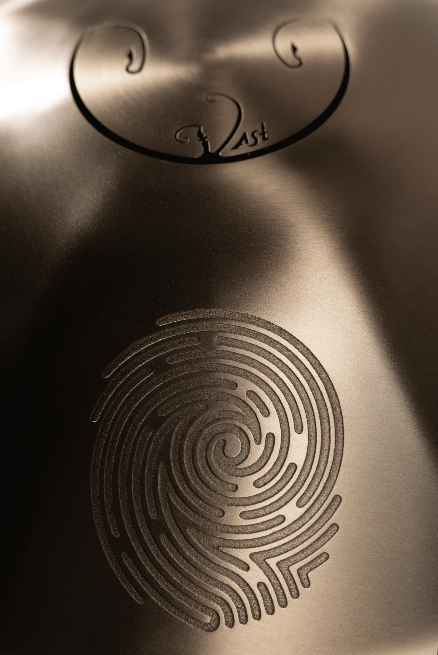 Rav Vast gold drum, tongue drum, drum tongues, steel tongue drum, handpan
